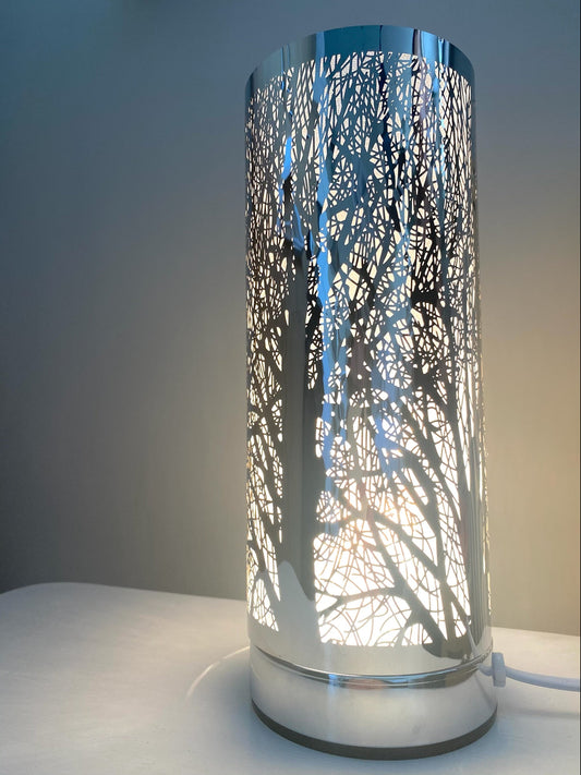 Silver Woodland Aroma Touch Lamp